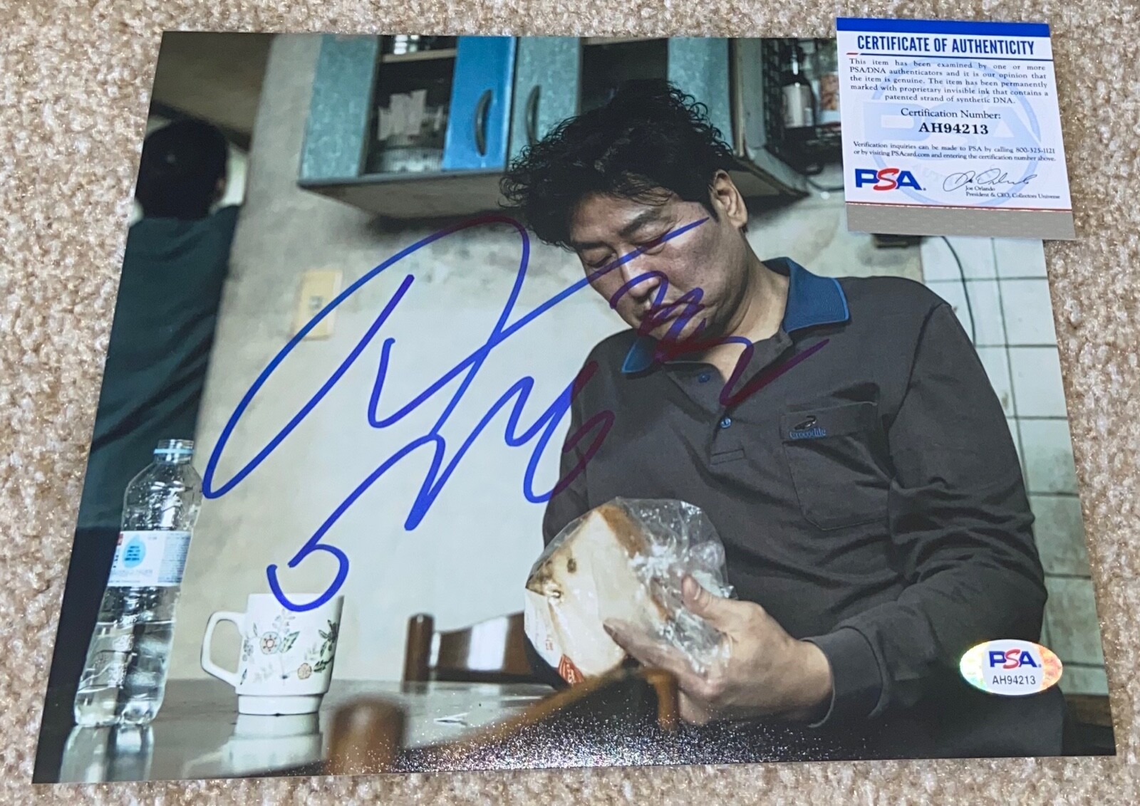 SONG KANG HO SIGNED 8X10 PHOTO PARASITE MOVIE 2019 SNOWPIERCER KOREAN CAST PSA