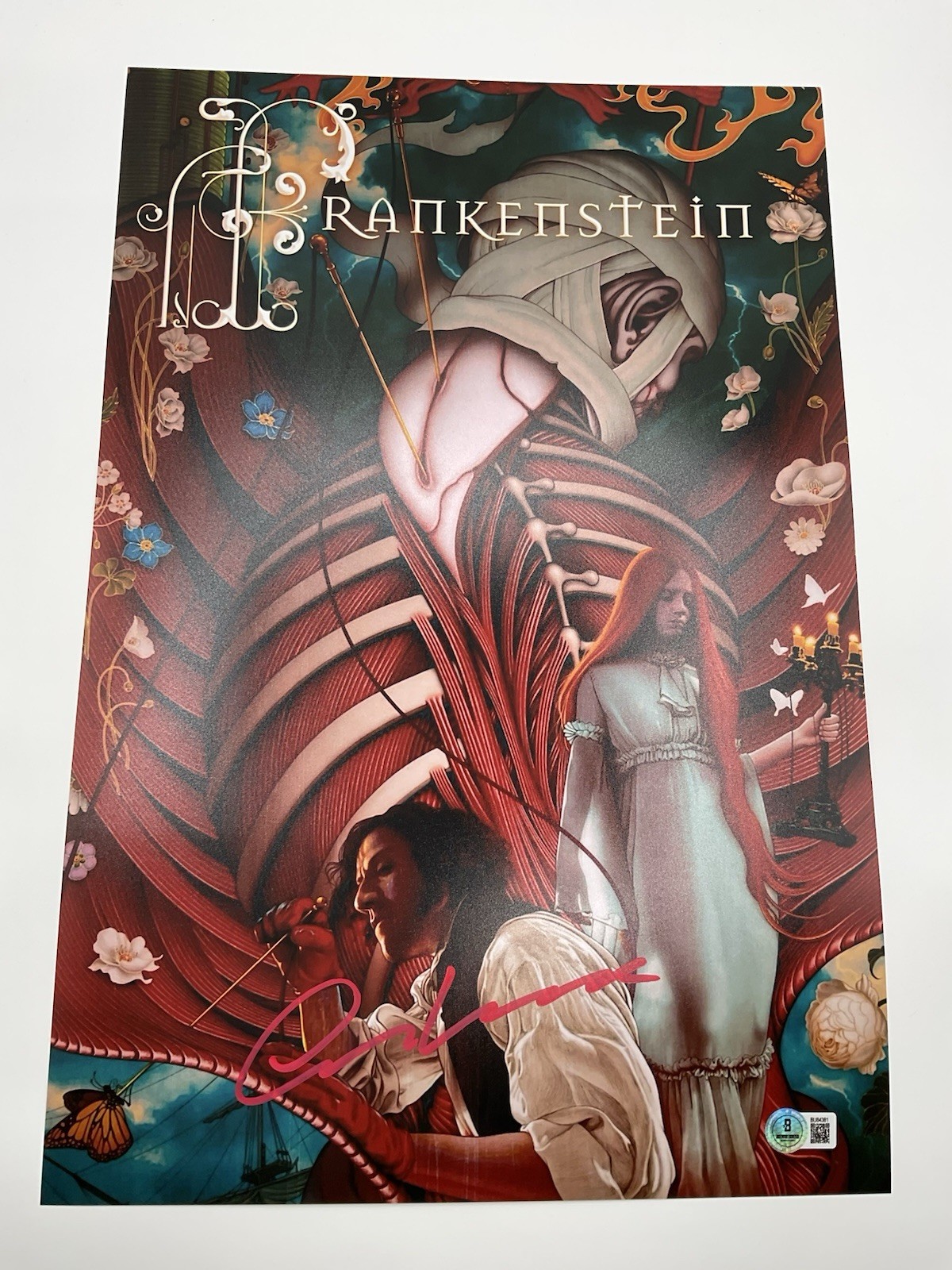 Oscar Isaac signed photo BAS Frankenstein signed 12×18 Oscar Isaac autographed