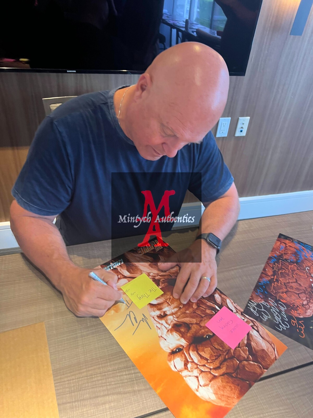 Michael Chiklis signed Marvel Adventures Fantastic Four comic book Beckett