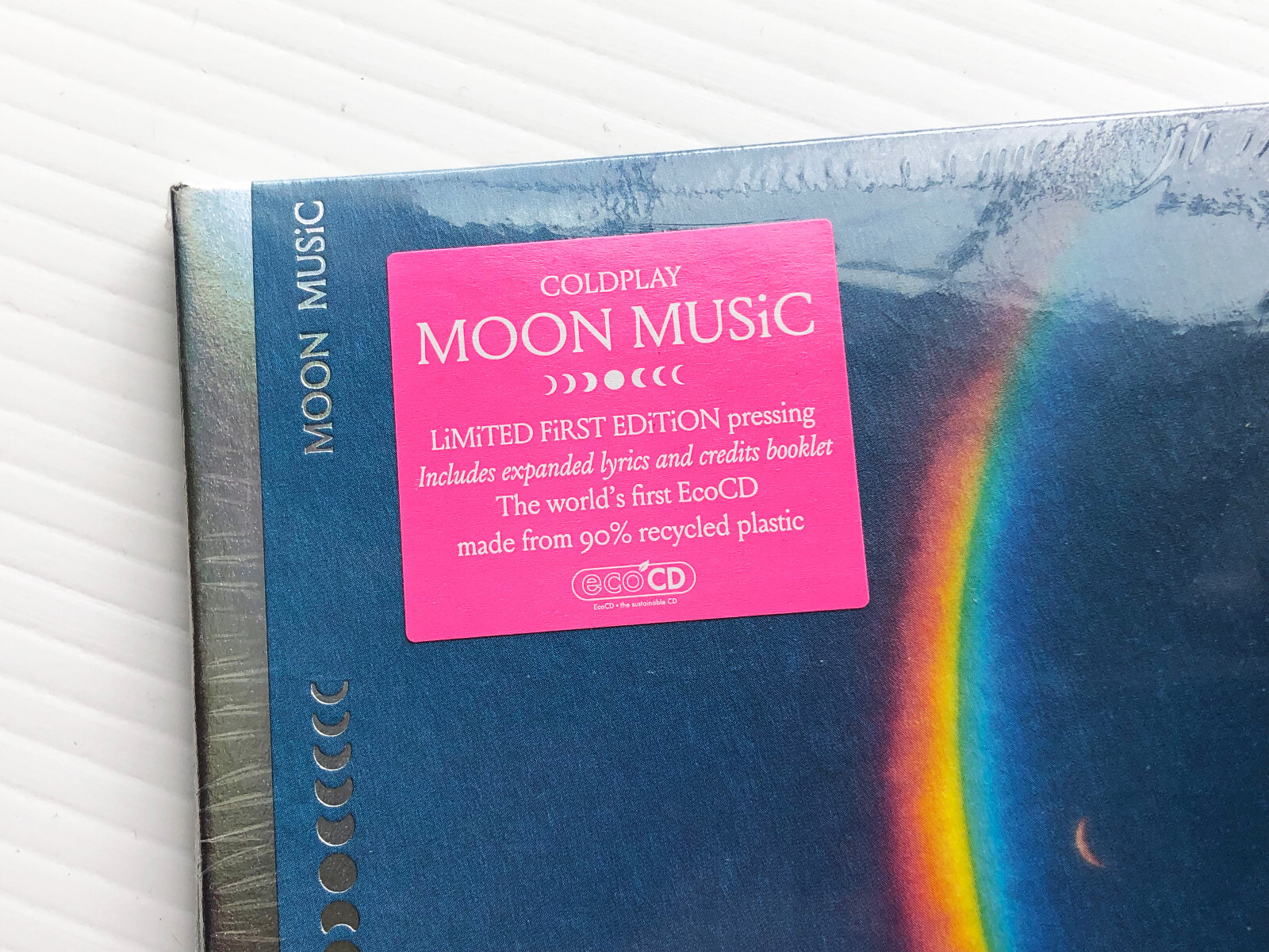 Coldplay SIGNED Moon Music CD Album Art Card Sold Out First Edition New SEALED!