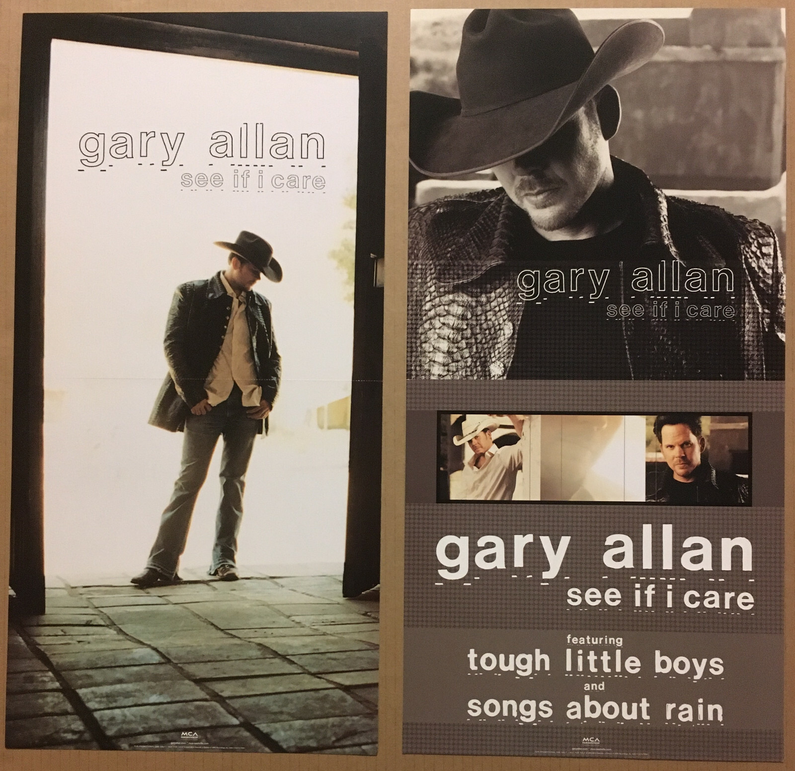 GARY ALLAN Rare 2003 DOUBLE SIDED PROMO POSTER FLAT for See CD 12×24 MINT USA