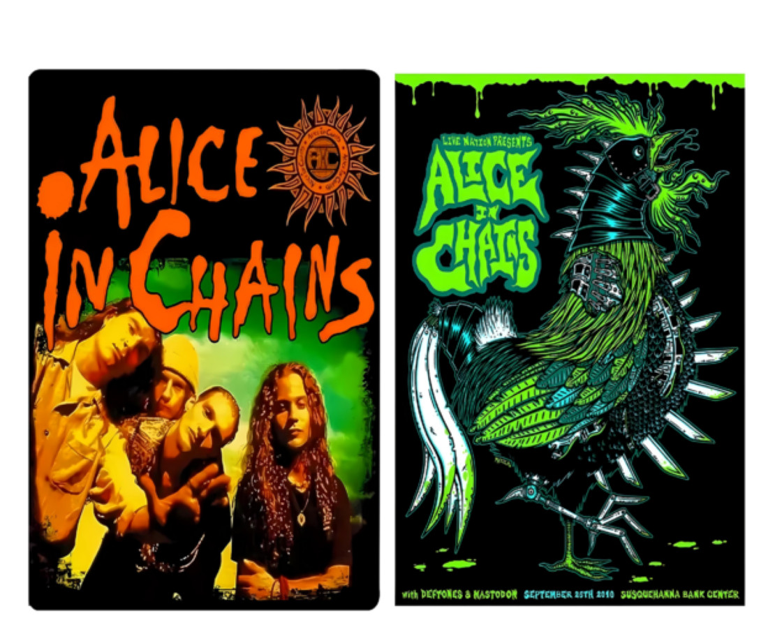 Alice In Chains Set of 2 Posters Unframed 11″ x 17″ Matte Finish Grunge Rock