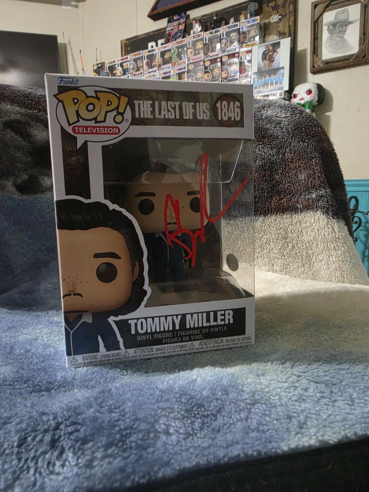 Diego Luna Signed Red Autograph The Last Of Us 1846 Funko (ACOA) Authenticated
