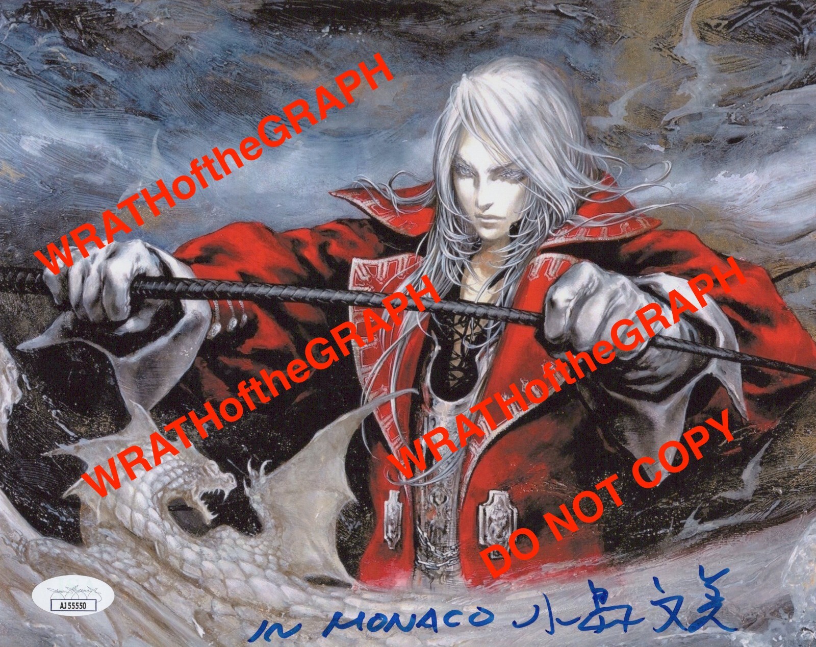 Ayami Kojima Signed 8×10 Castlevania Artist Harmony of Dissonance Photo JSA COA