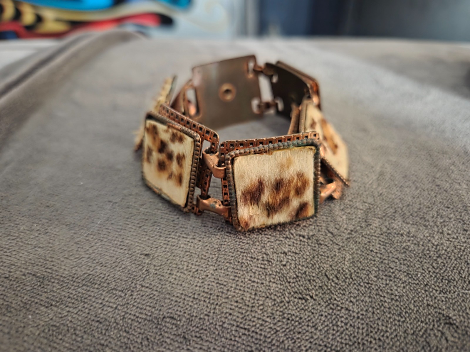 Jayne Mansfield Personally Owned worn 65 leopard skin bracelet from her Estate