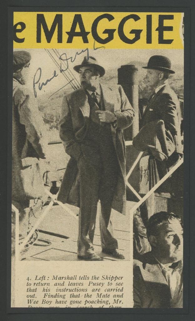 PAUL DOUGLAS (1907-1959) autograph cut | “Clash by Night” – signed