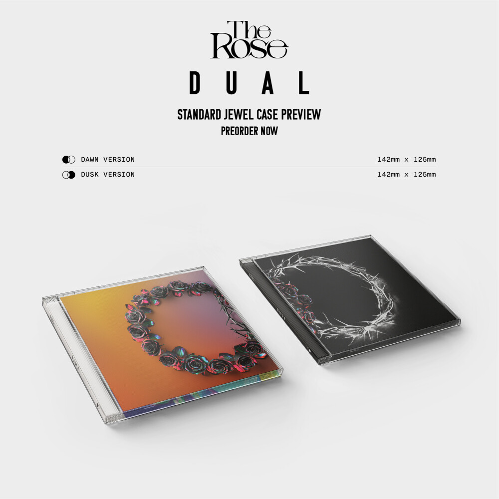 The Rose DUAL Standard Jewel Case Album 2SET CD+Lyric Book+Photocard+Etc+Track#