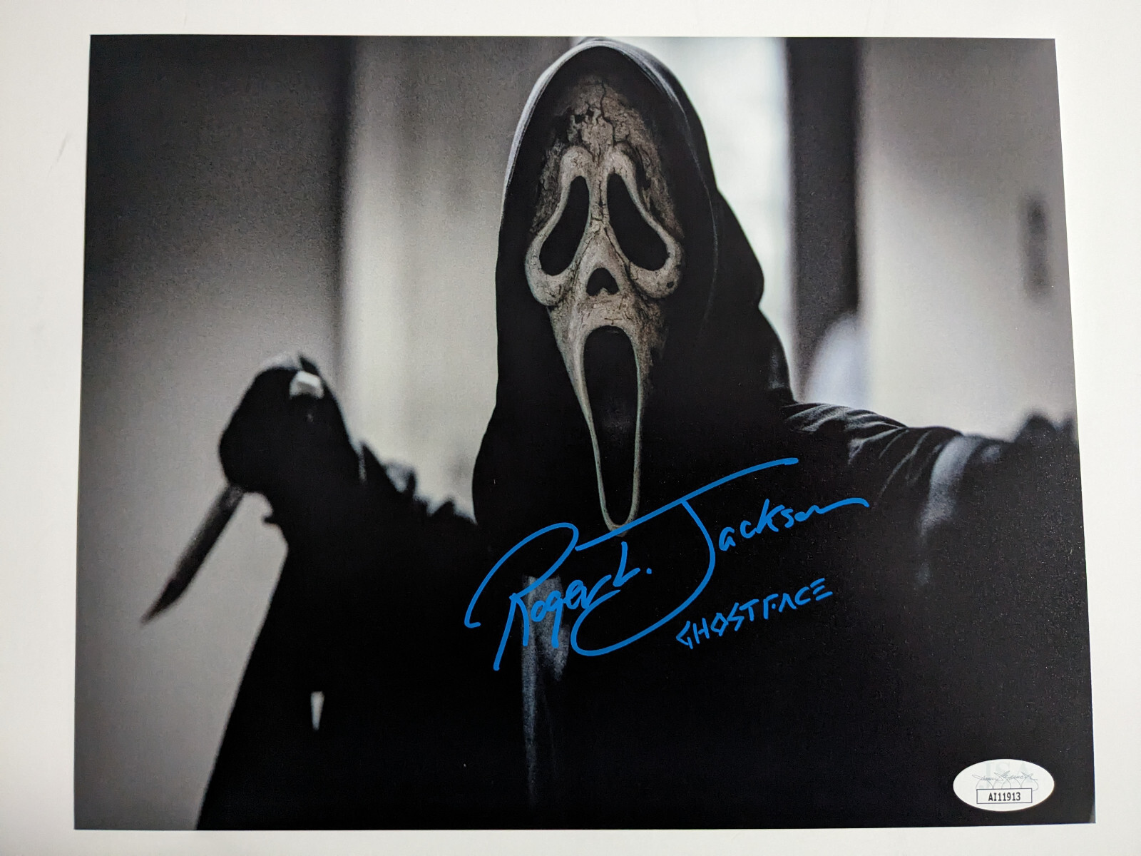 ROGER JACKSON Signed SCREAM VI 8×10 Photo GHOSTFACE Autograph BAS JSA COA E