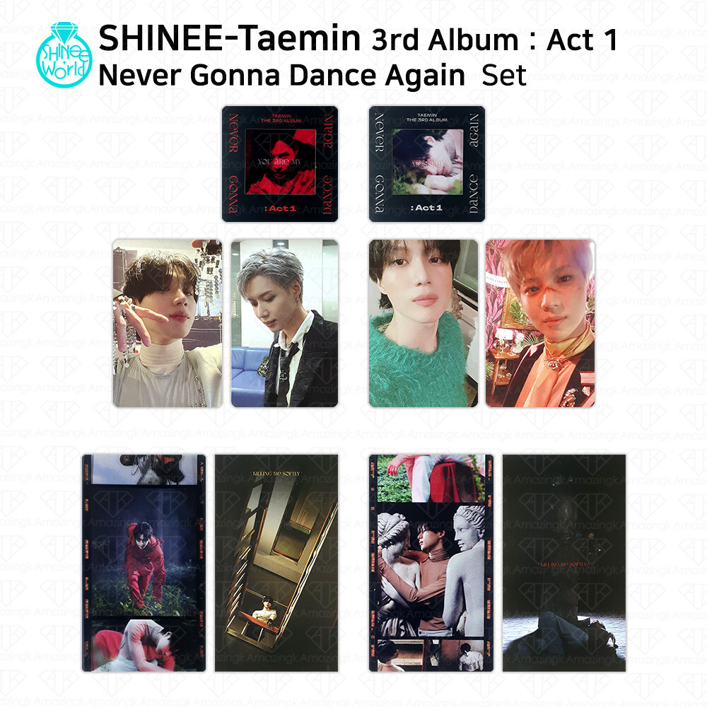 SHINee Taemin 3nd Album Act 1 Never Gonna Dance Again Photocard Photo Slide KPOP