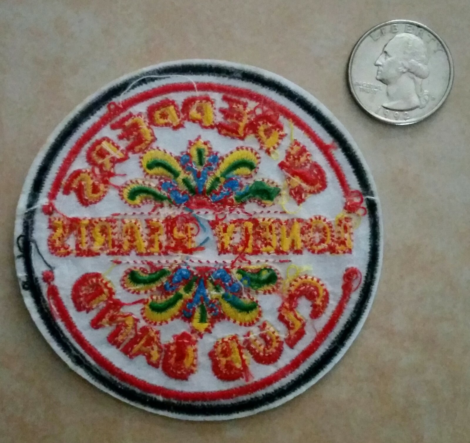 The BEATLES Embroidered PATCH Sgt. Peppers Lonely Hearts Club Band