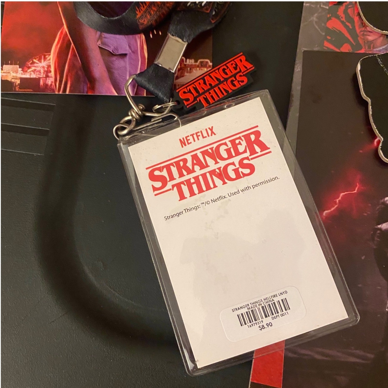Stranger Things Bundle Dustin Action Figure 2023 Calendar Hellfire Club Lanyard