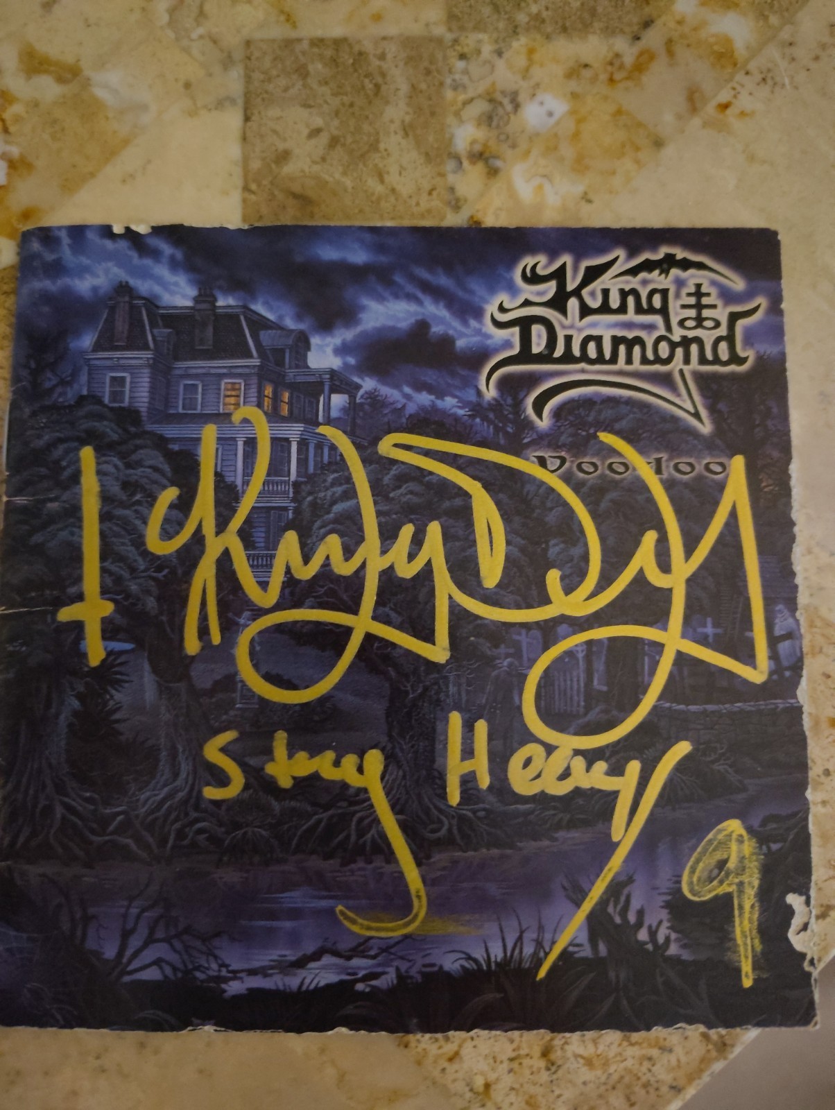 King Diamond Signed Cd Booklet Voodoo