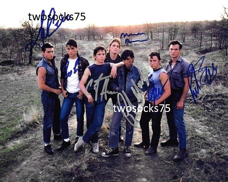 The Outsiders Autographed 8×10 Signed reprint Photo Patrick Swayze Matt Dillon