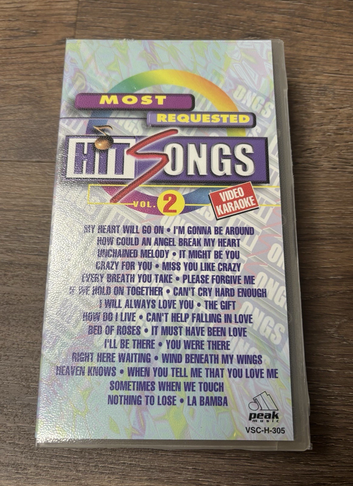 VHS Karaoke Most Requested Hit Songs Volume 2 Video Peak Music VSC-H-305