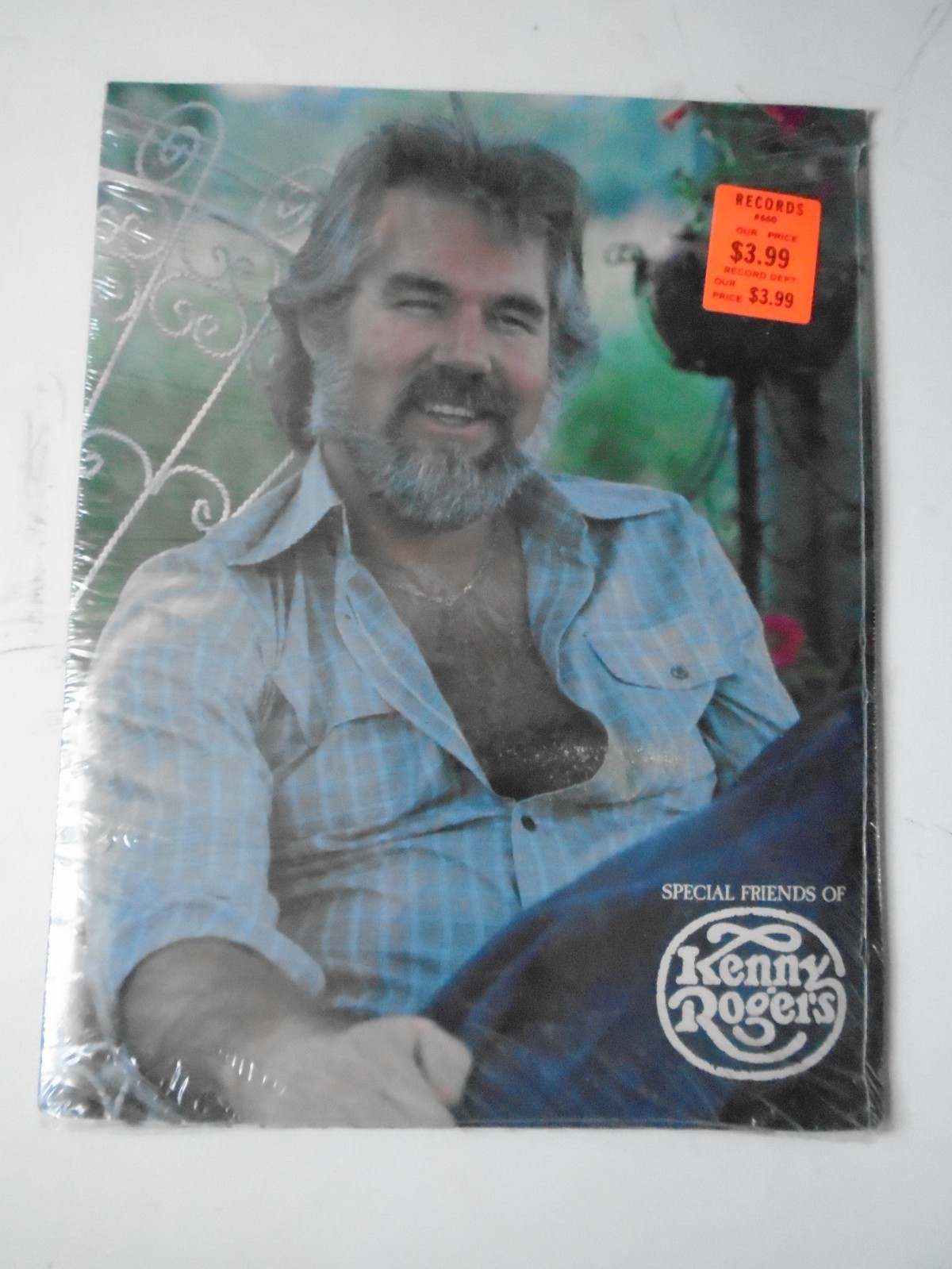 Friends Of Kenny Rogers Fan Club Kit With 33 1/3 Record New