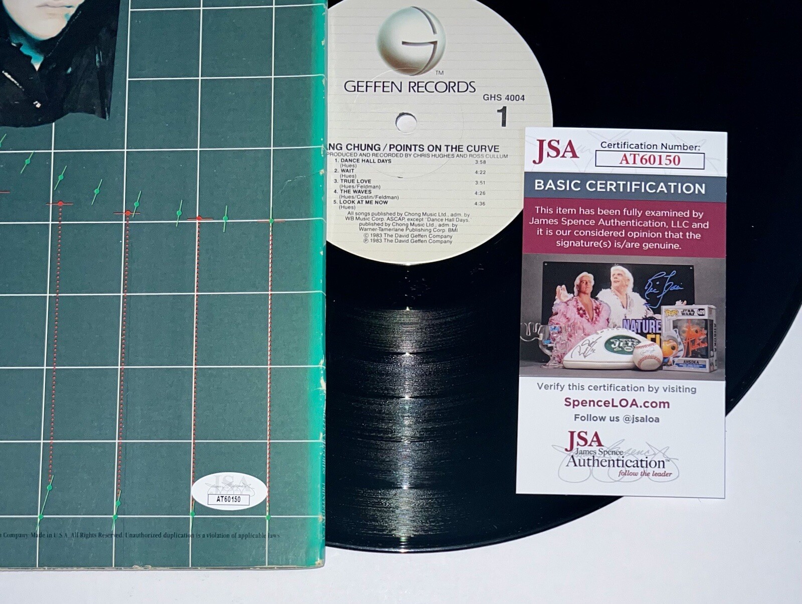 WANG CHUNG HAND SIGNED AUTOGRAPHED VINYL ALBUM LP JSA COA JACK HUES NICK FELDMAN
