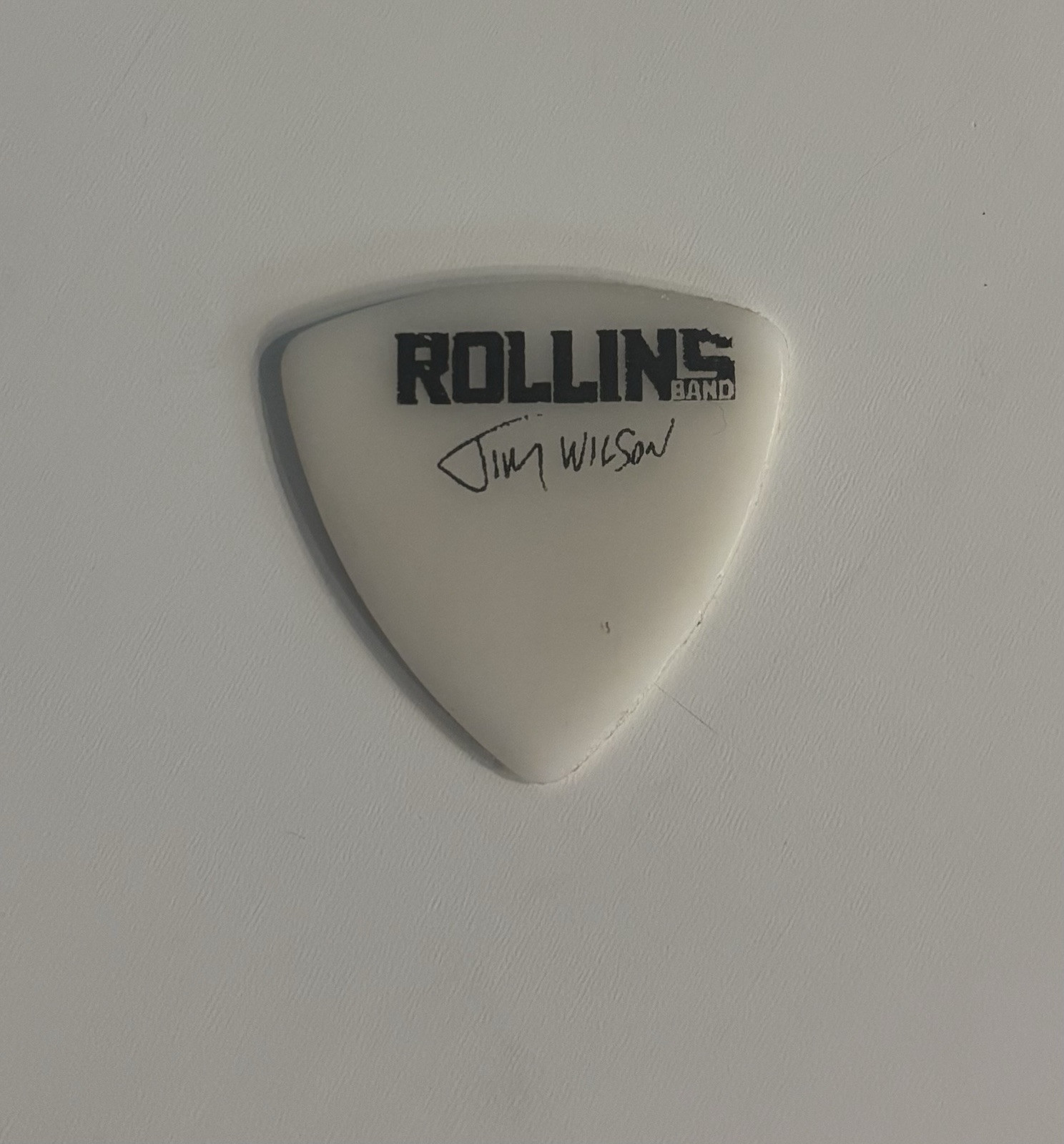 Rollins Band Jim Wilson 2001 Stage Used Guitar Pick, Black Flag, Misfits, Henry