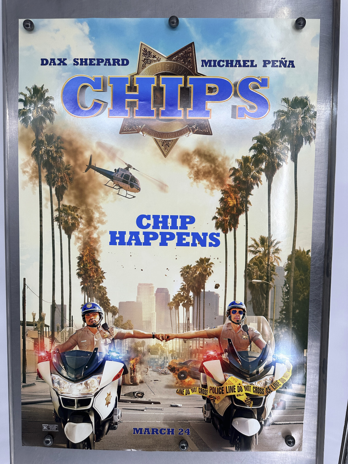 CHIPS Movie Poster D/S 27×40 Michael Pena Dax Sheppard