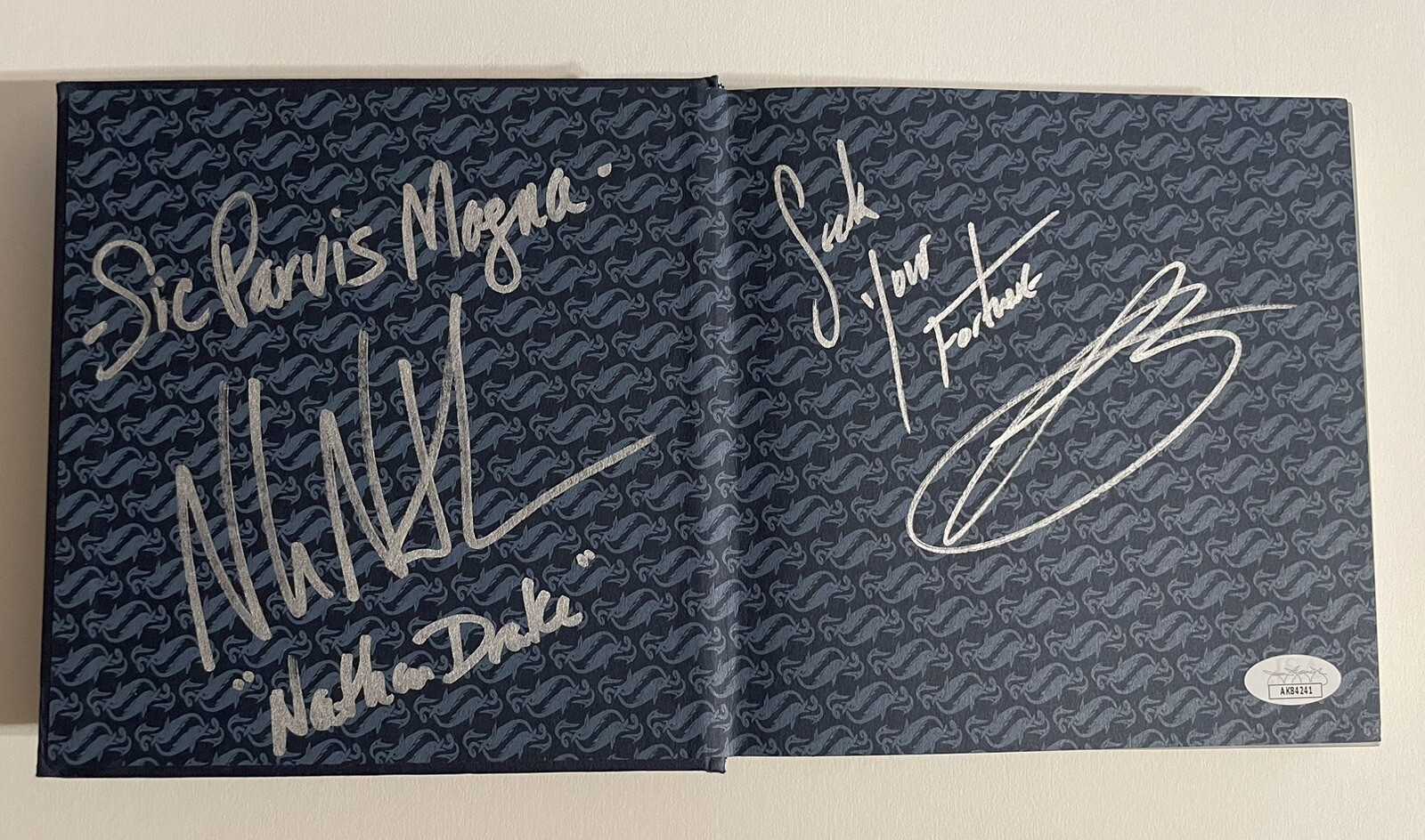 Nolan North & Troy Baker Signed Uncharted 4 Thief’s End Press Kit Auto JSA COA