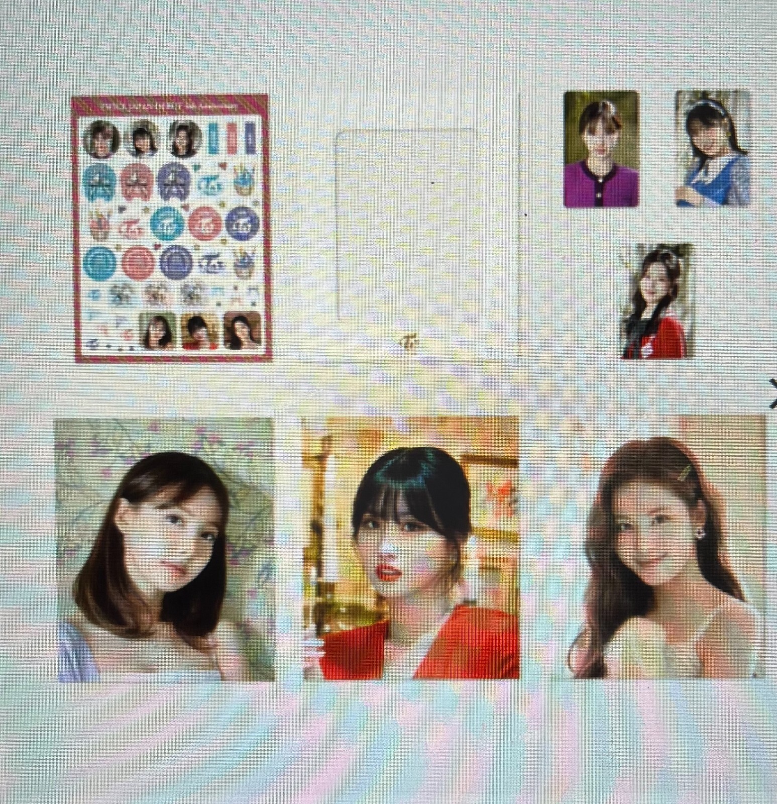 TWICE JAPAN OFFICIAL 4TH DEBUT ANNIVERSAL PHOTO FRAME/PHOTO CARD A/B/C FULL SET