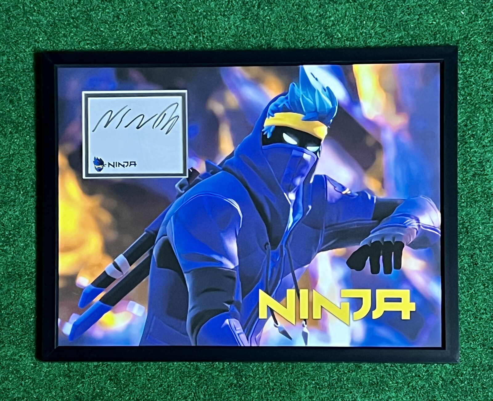 Tyler “Ninja” Blevins Signed Framed And Matted Book Plate – 12×16