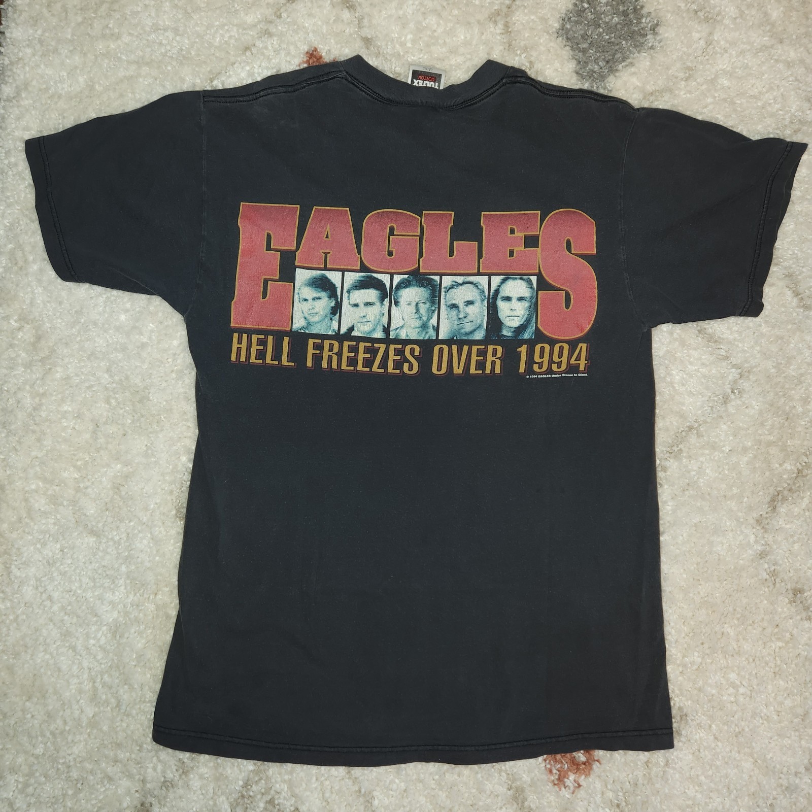 Vintage The Eagles 1994 Hell Freezes Over World Tour Concert Tee L Tulex Cotton