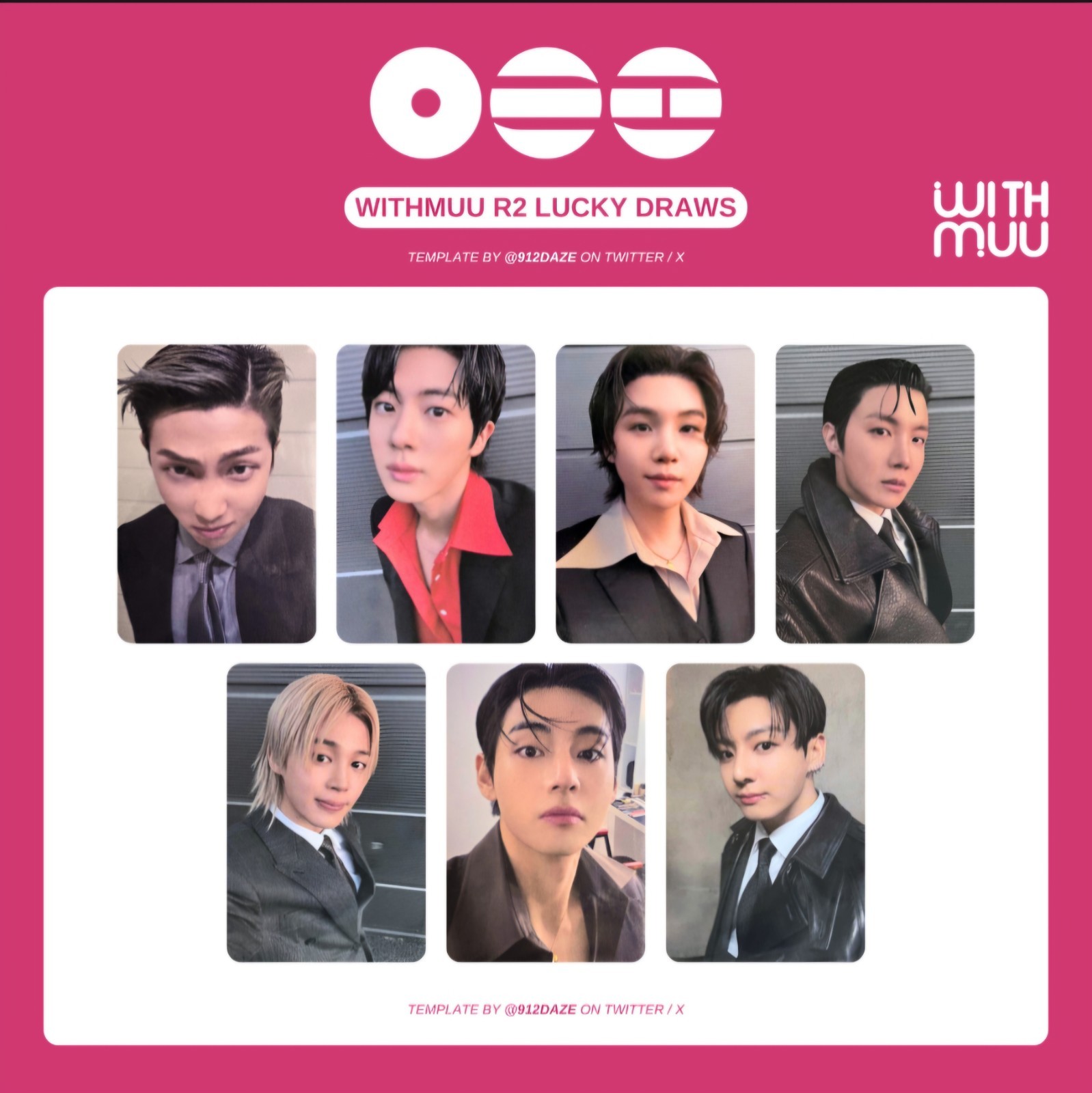 [Pre-order] BTS 5th Album Arirang Lucky Draw 2nd Withmuu Photo Card