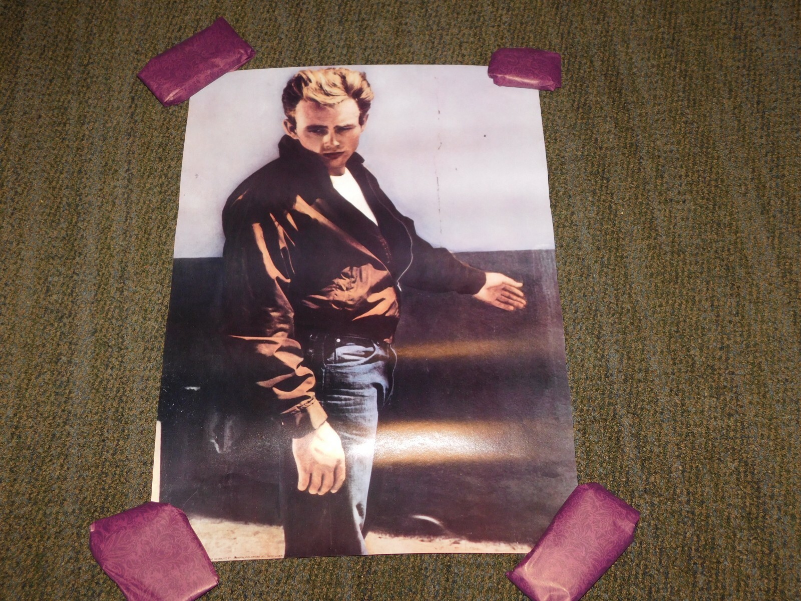 VINTAGE MOVIE POSTER 1985 JAMES DEAN 28″ X 20″