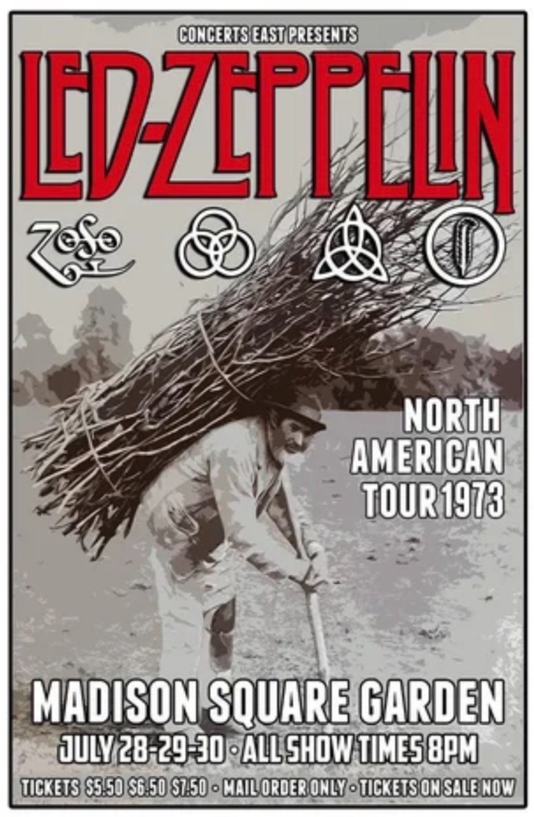 Led Zeppelin Album Promo Poster 11×17