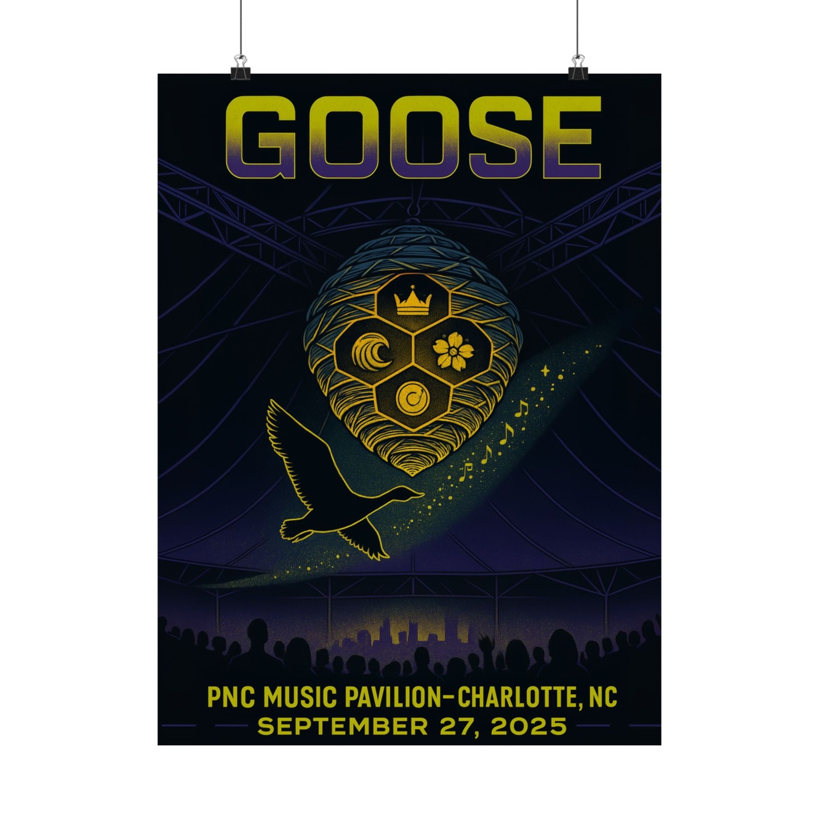 Goose Charlotte Concert Print | September 27, 2025 | PNC Music Pavilion |