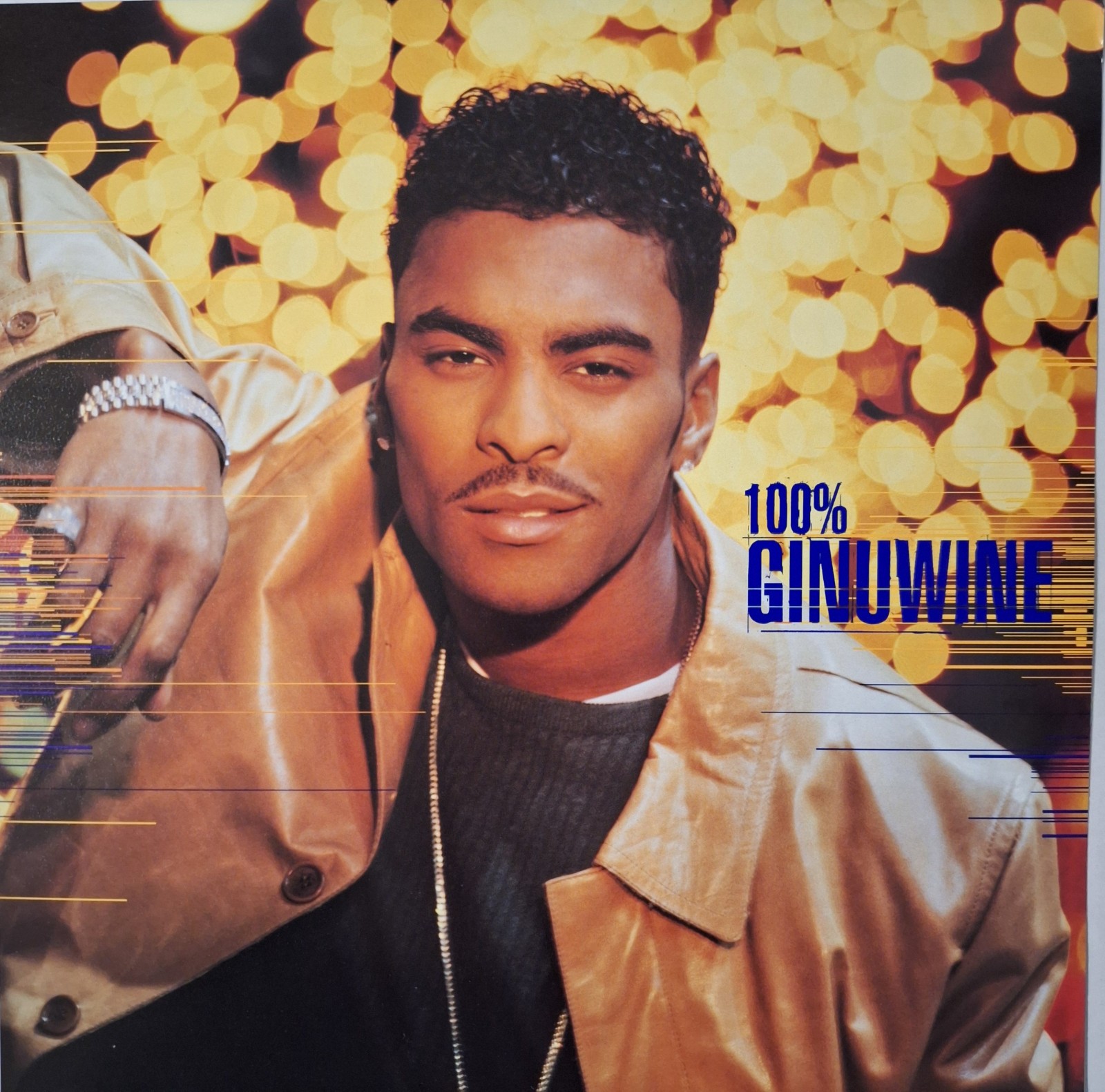 100% Ginuwine 12 x 12 Double-Sided Poster/Album Flat (1999 Sony promotional)