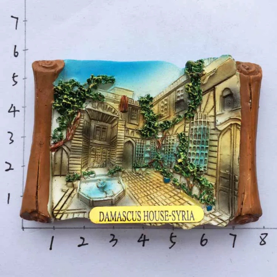 Damascus Syria 3D Resin Fridge Magnets Tourist Travel Souvenir Refrigerator