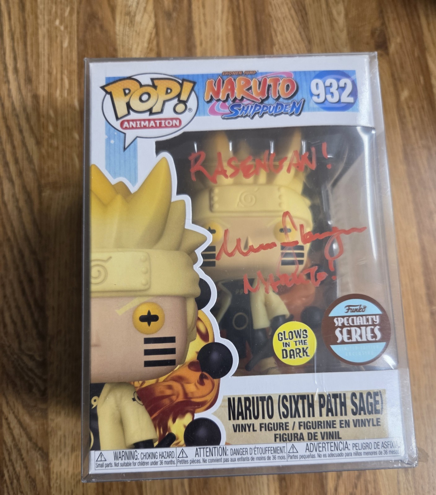 Maile Flanagan Signed Autographed Naruto Sixth Path Sage Funko Pop 932 JSA COA