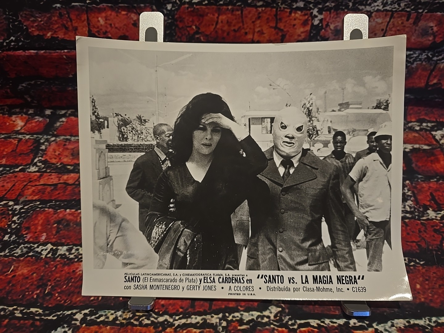 Original 1973 El Santo – Lucha Libre Movie Press Photo – Glossy – 8″x10″
