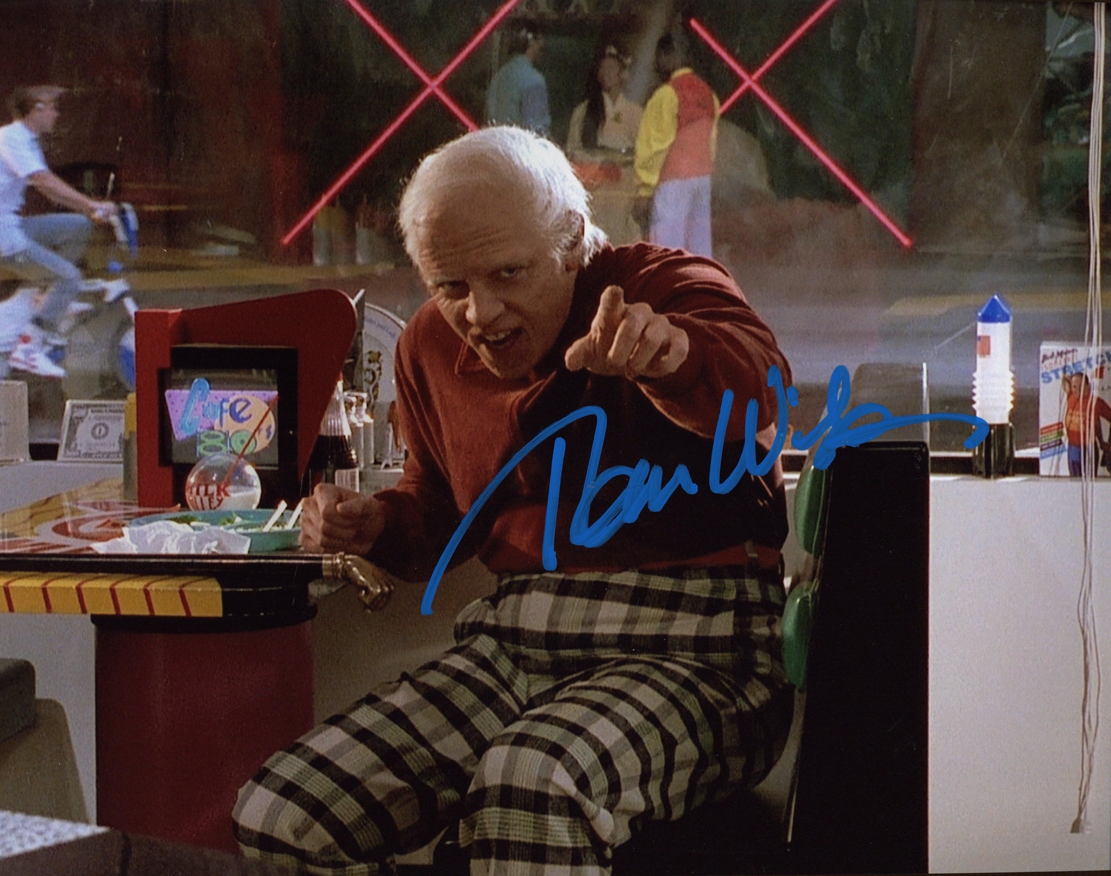 Tom Wilson “Back to the Future Part II” AUTOGRAPH Signed Biff 11×14 Photo B ACOA