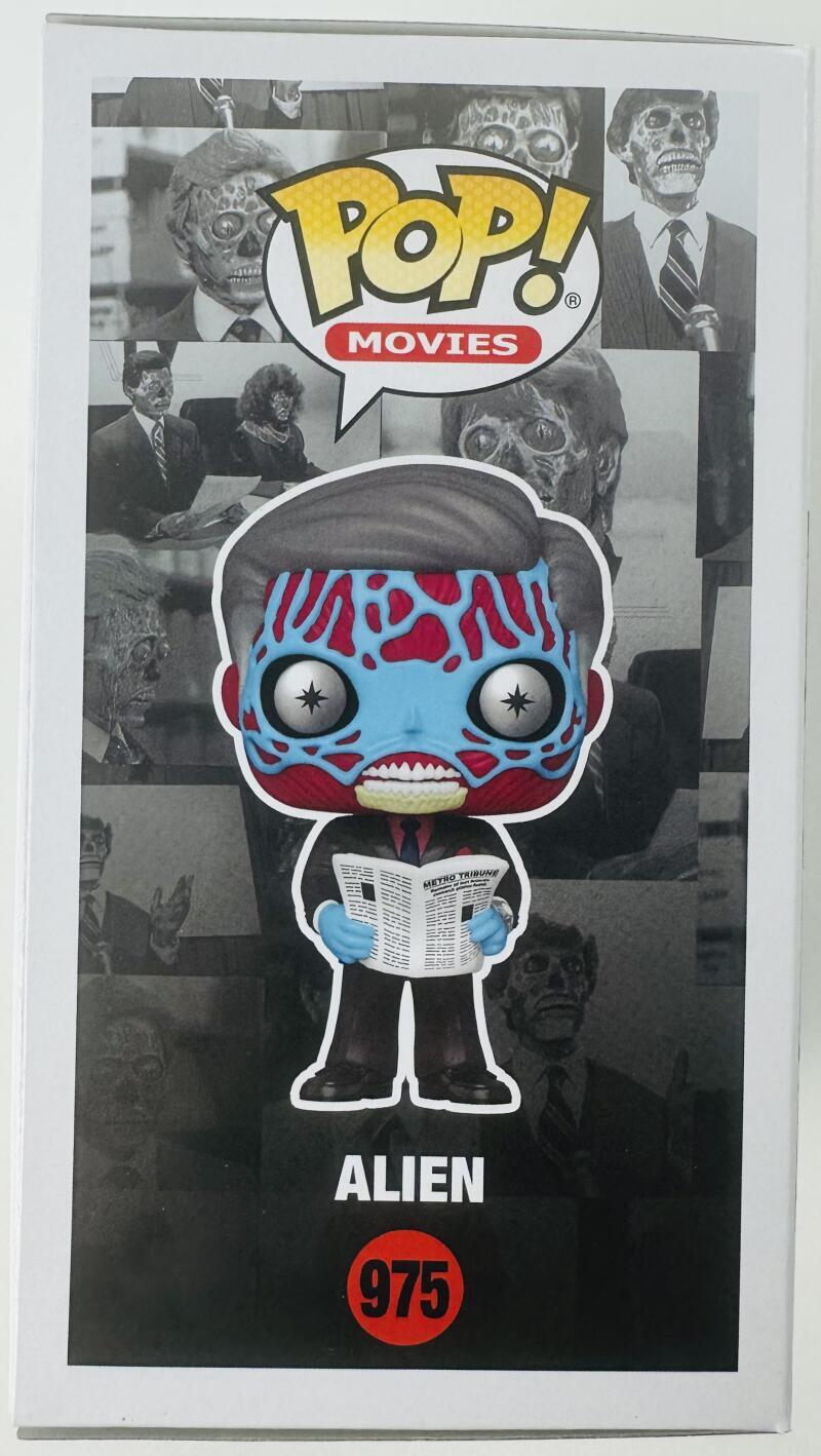 ALAN HOWARTH SIGNED ALIEN FUNKO POP VINYL 975 THEY LIVE FRANK AUTOGRAPH BAS 131