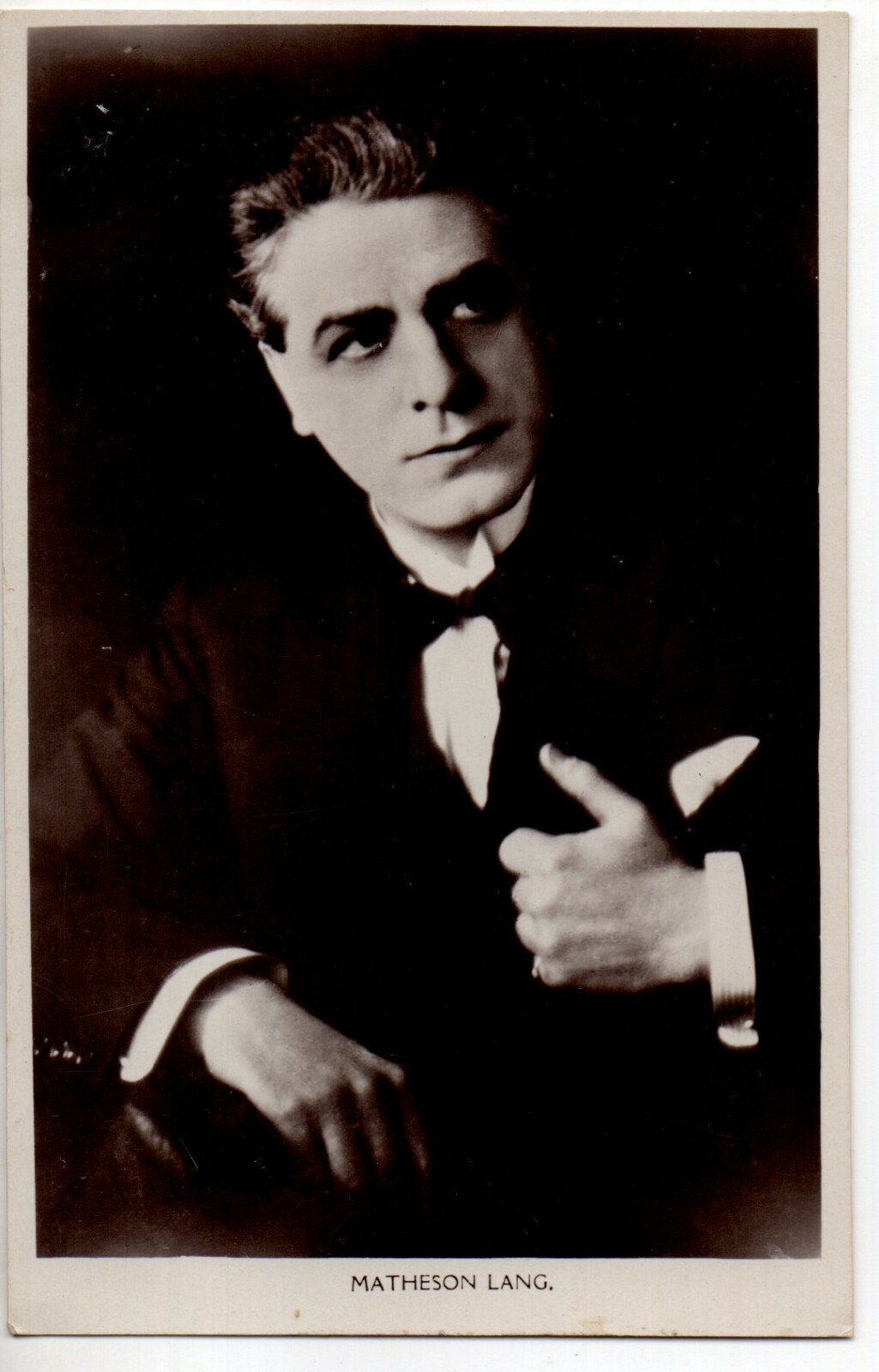 B15-70106. RPPC Real Photo PC British Actor Matheson Lang circa 1905 handsome