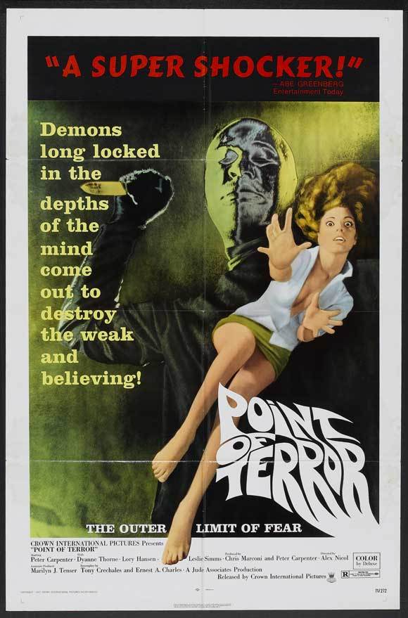 POINT OF TERROR Movie POSTER 27×40 Peter Carpenter Dyanne Thorne Lory Hansen