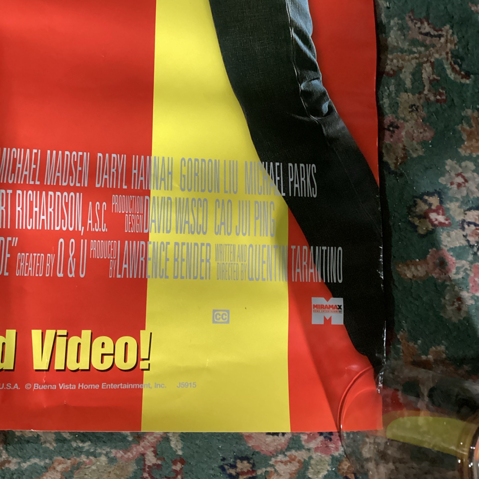 VINTAGE KILL BILL VOLUME 2 DVD RELEASE MOVIE PROMO POSTER (26×40”) (VG+)