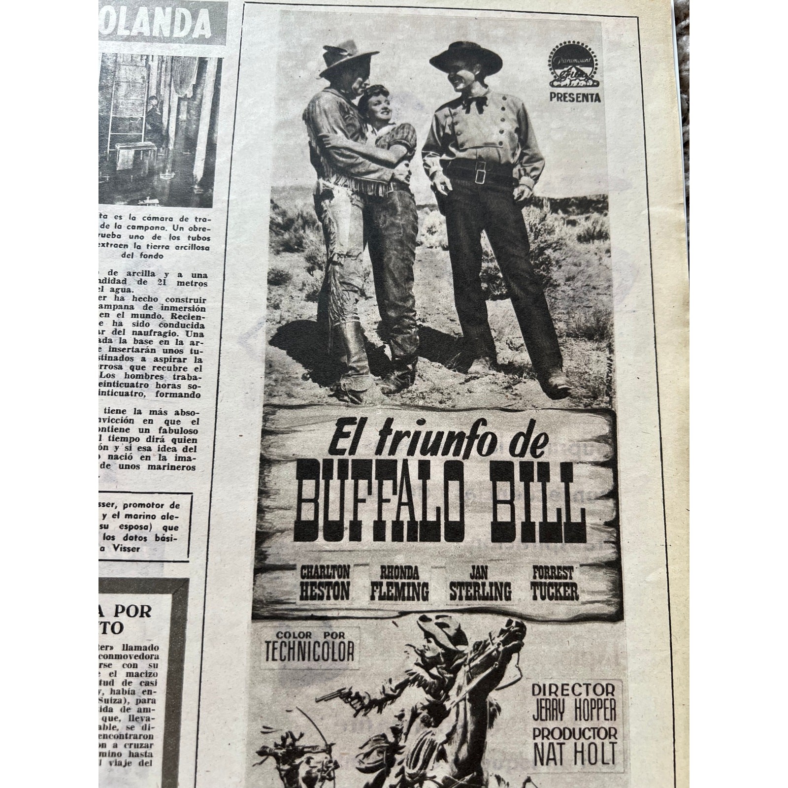 RARE 1955 Spanish William Holden Audrey Hepburn Magazine Breakfast at Tiffany’s
