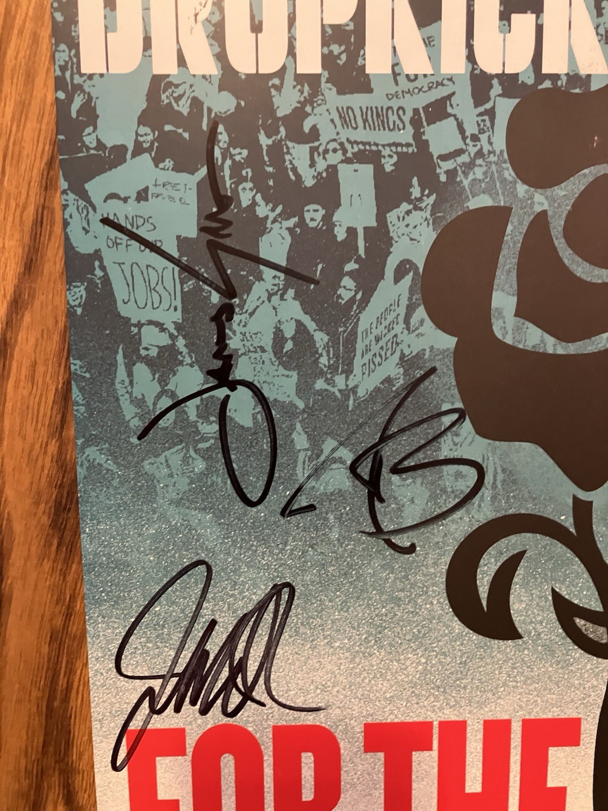 Dropkick Murphys For The People Signed By Band 12×12 Inch Art Print