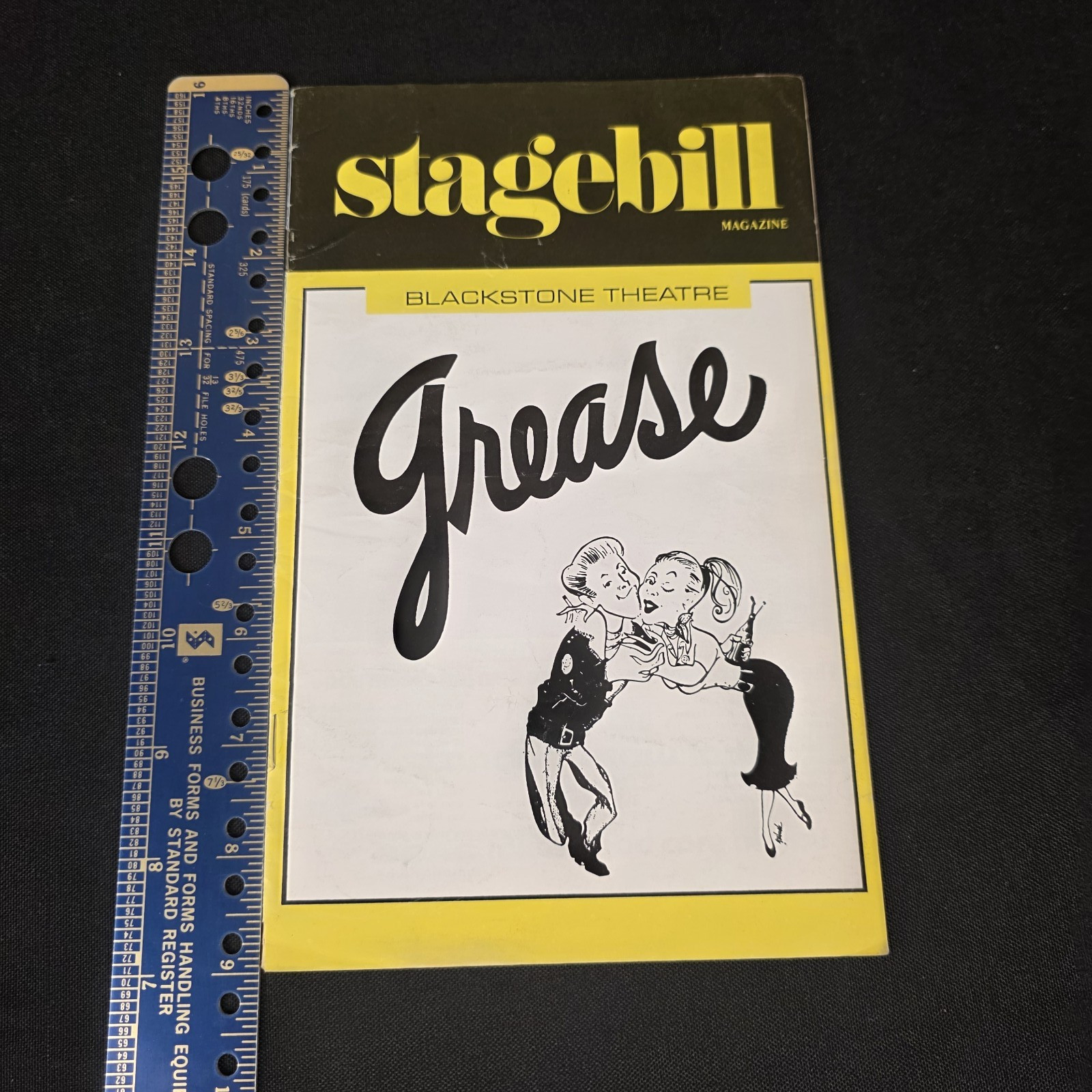 1978 GREASE Musical STAGEBILL Program Shubert Theatre Chicago Vintage Film Era