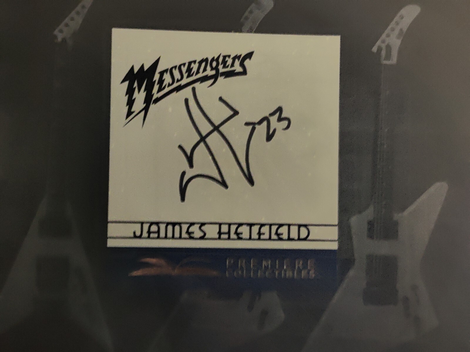 James Hetfield Metallica Signed Messengers book Autograph