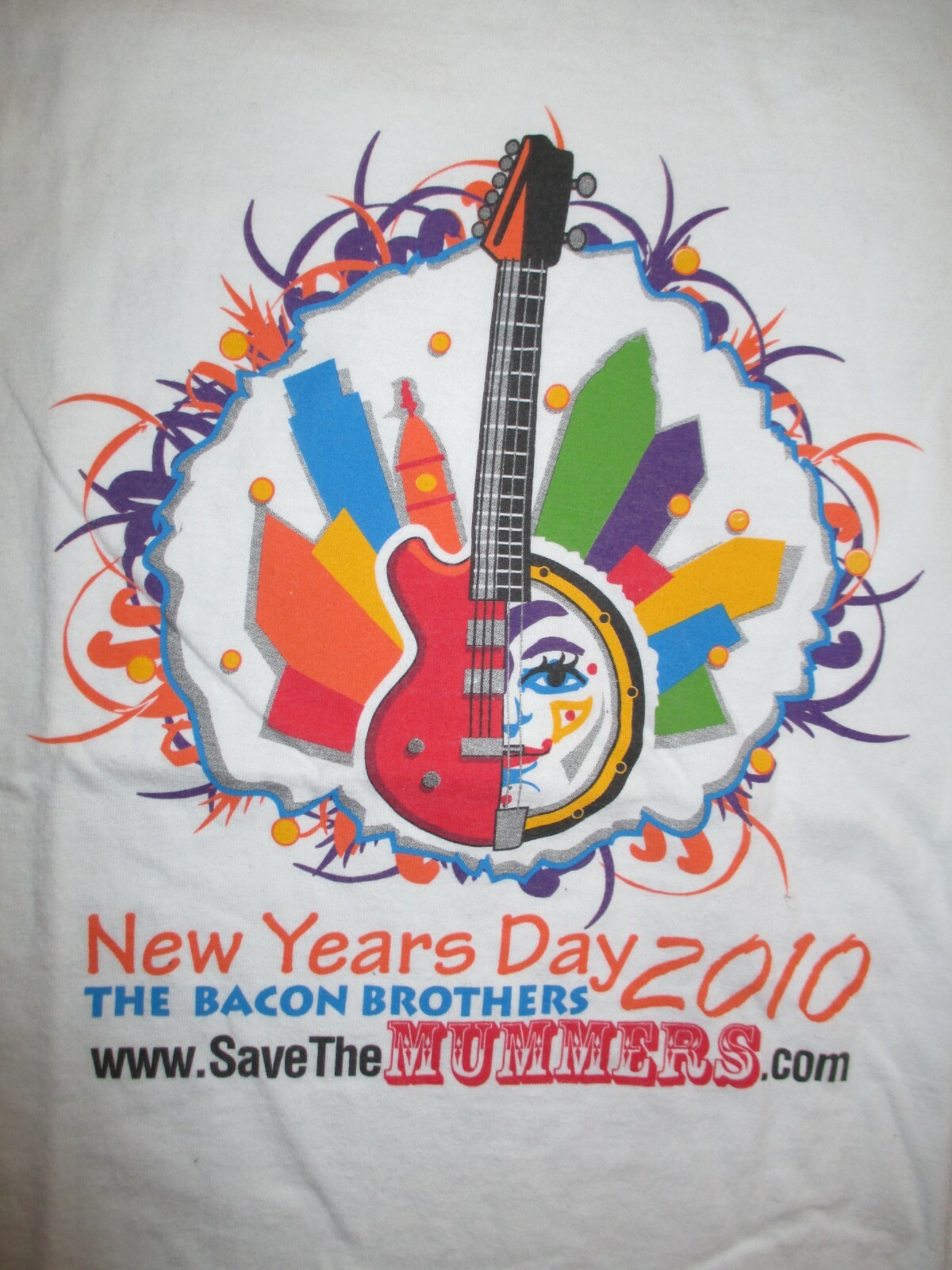 2010 THE BACON BROTHERS Save the Mummers New Years Day Concert (XL) Shirt KEVIN