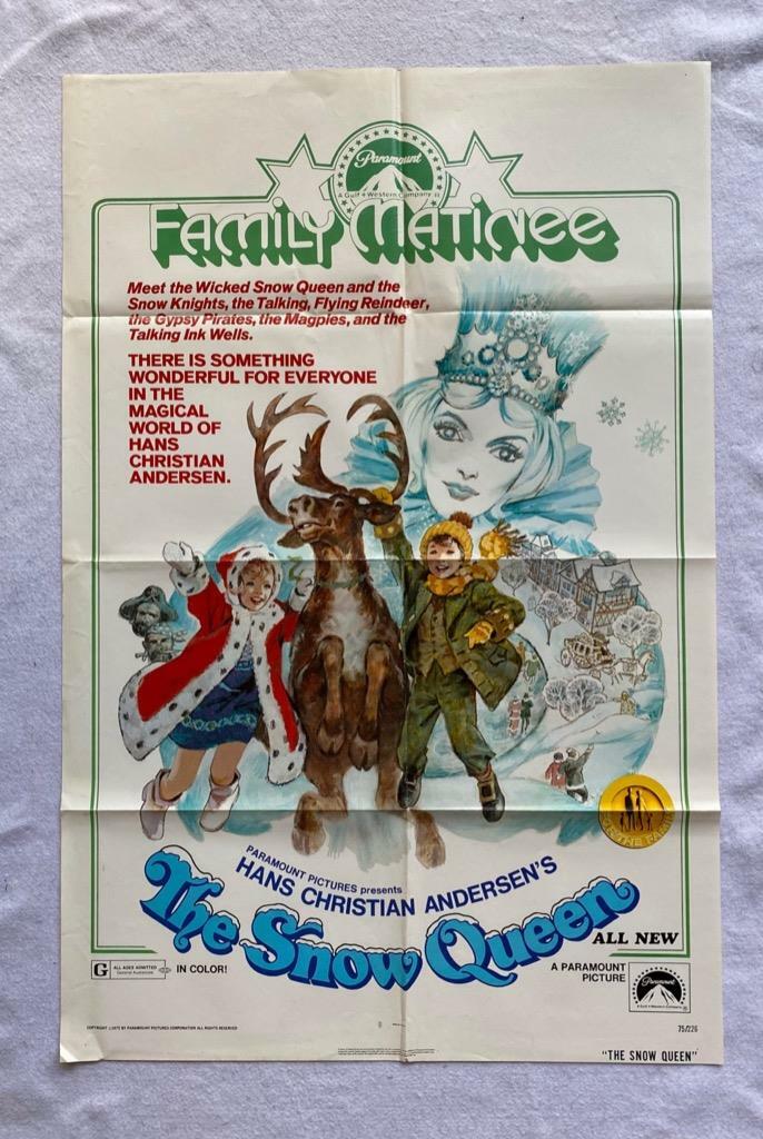THE SNOW QUEEN – 27″x41″ Original Movie Poster One Sheet 1975 Folded
