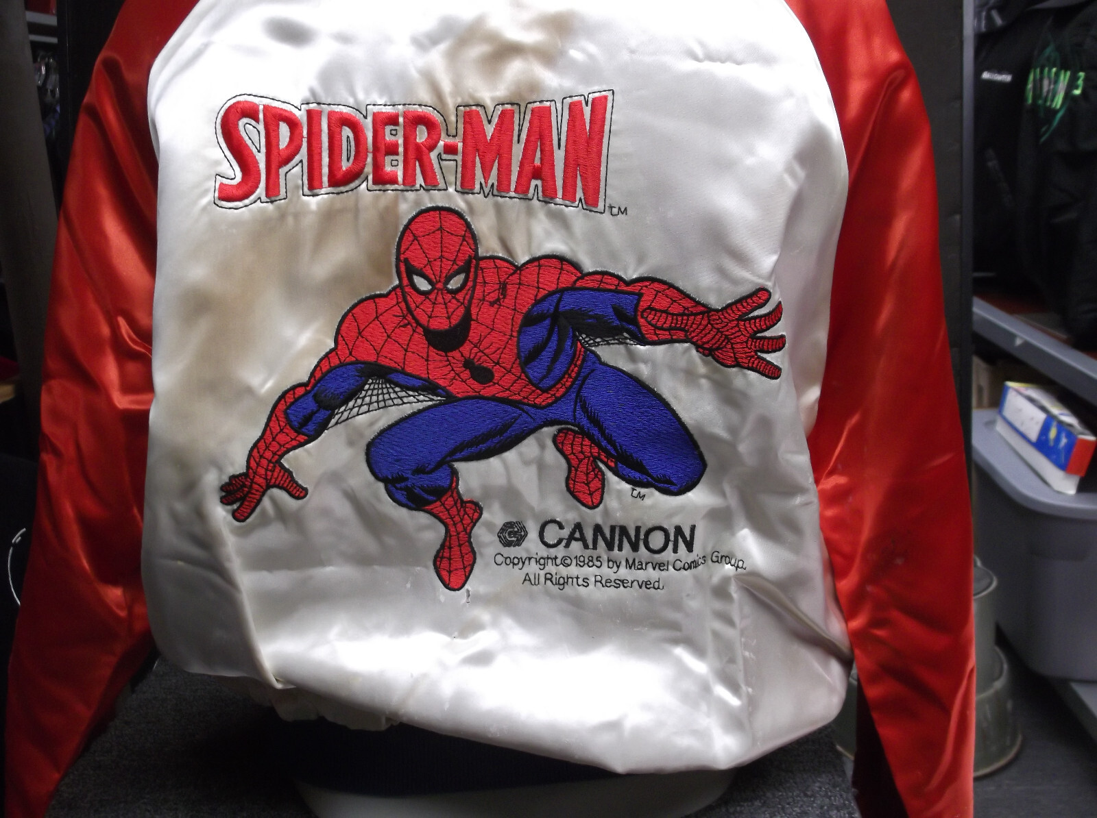 Spiderman 1985 Cannon Films Promo Jacket-Golan/Globus-THIS MOVIE WAS NEVER MADE