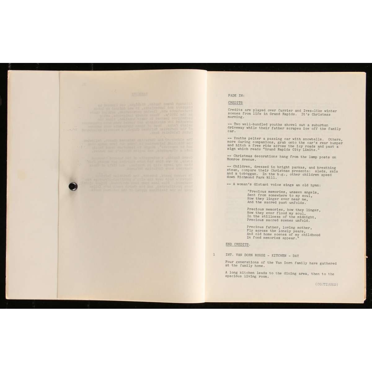 HARDCORE Original Movie Script 108p – 8×10 in. – 1979 – Paul Schrader, George C.