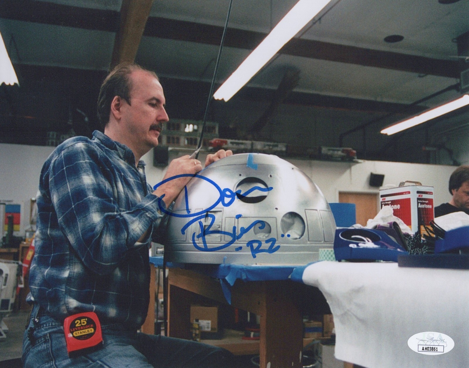 DON BIES Signed STAR WARS 8×10 R2 MODEL MAKER Authentic Autograph Photo JSA COA