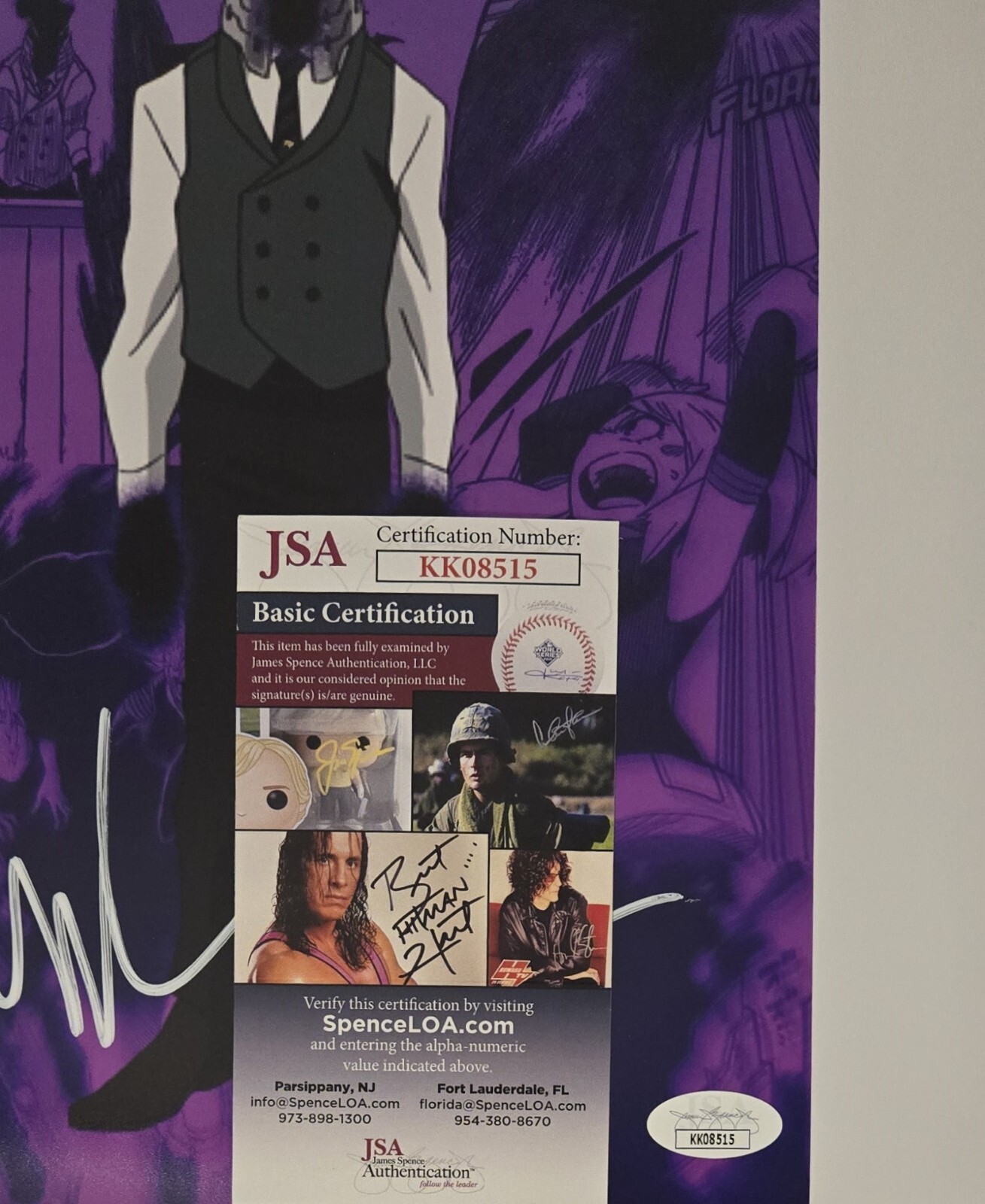 Kurogiri Signed Photo My Hero Academia Chuck Huber Anime Autograph JSA COA 515
