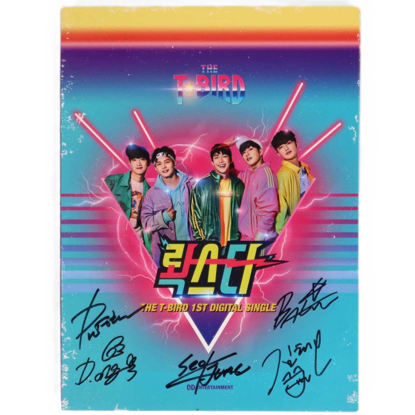 The T-Bird – Rock Star 1st Single Signed Autographed CD Album Promo K-Pop 2019